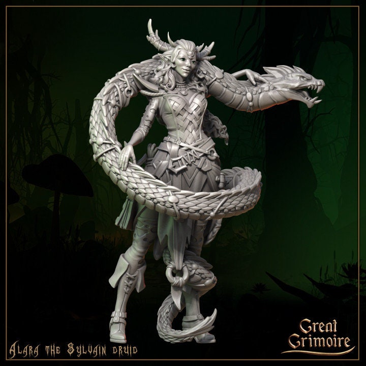 
Alara the Sylvain Druid DnD Dungeons and
