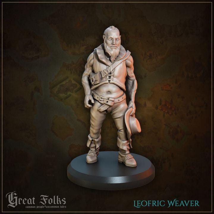 
11pc Townsfolk NPCs DnD Dungeons and Dragons 28mm/32mm Western Cowboys for wargames Dioramas DnD Commoner Fantasy figurines