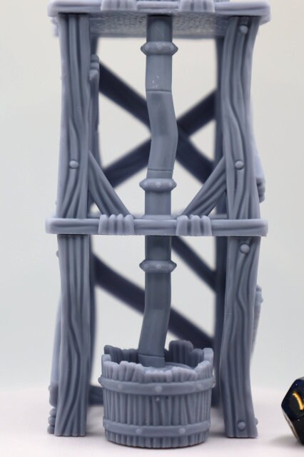 
The Water tower 3D Printed Water Tower Scatter Terrain DnD Dungeons and Dragons Tabletop RPG 28/32mm Scale 32MM Scale in Image