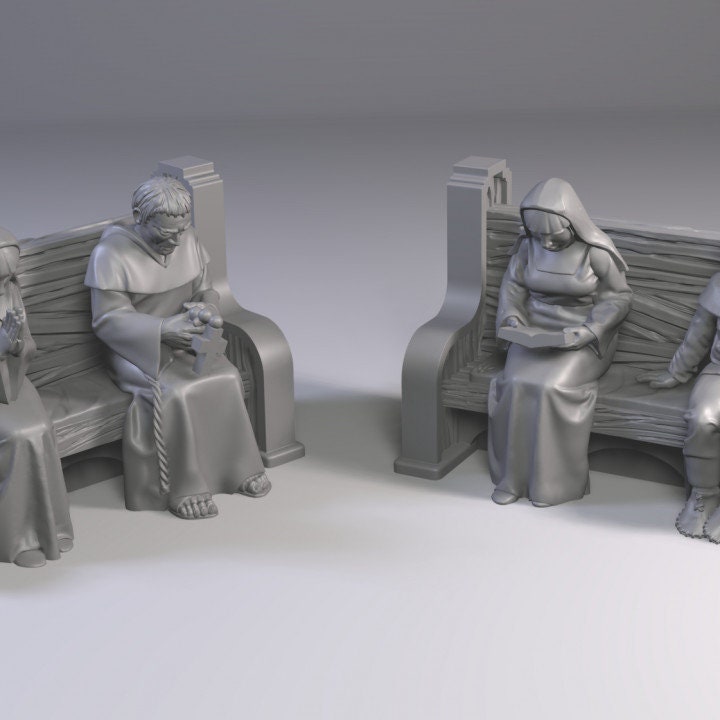 
Church Miniatures At a prayer for DnD,