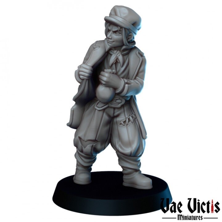 
Pickpocket Miniature Thief DnD Dungeons and Dragons 28mm/32mm TTRPG Fantasy Wargame NPC Townsfolk NPC Robber Figurine Peasant