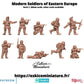 
10pc Modern Soldiers Eastern Europe Serie 1 – 15mm 20mm 28mm 32mm 1 35 Scale – Contemporary Infantry – Eskice Miniature