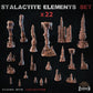 
22pc Stalactite Elements - Basing Bits 28mm/32mm TTRPG Fantasy Battlefield Scatter Terrain Cave Basing Geological Stalactite MiniaturesZbW