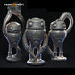 
3pc Mini Automatons – Fantasy Clockwork Construct Set – 28mm 32mm 35mm Scale – Tabletop RPG Figures for DnD & Pathfinder – Gray PLA –PnP