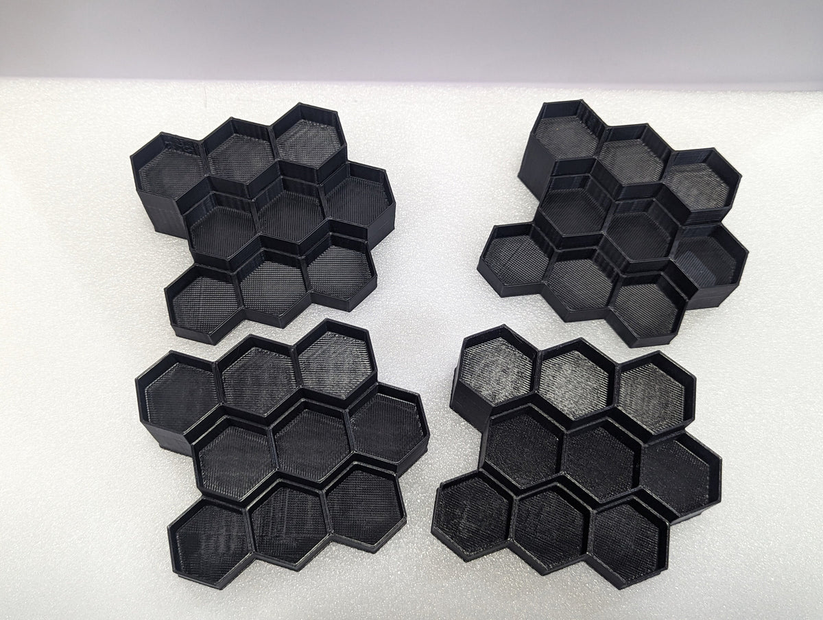 
3D Printed Paint Rack Organizer 9 Slot Sections for Vallejo & Army Painter Ideal for DnD Painters and Craft Organization Storage