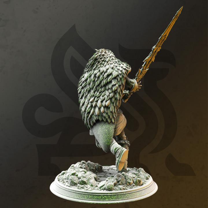 
Druidic Barbarian Fighter Miniature Dungeons and Dragons 28mm/32mm/38mm Mini RPG Tabletop Miniature DnD Pathfinder 5e DnD Aloxian - DmS