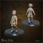 
5pc Children and Dog DnD Dungeons and Dragons 28mm/32mm Dark Strays TTRPG Townsfolk NPCs Orphan Miniatures Dog Companion for roleplaying