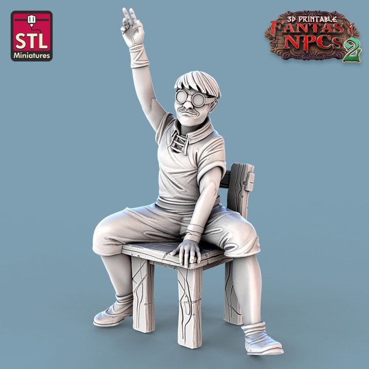 
Classroom Scatter DnD Dungeons and Dragons 28mm/32mm Diorama Figurines Children Miniature School Miniatures TTRPG Fantasy Scatter Terrain