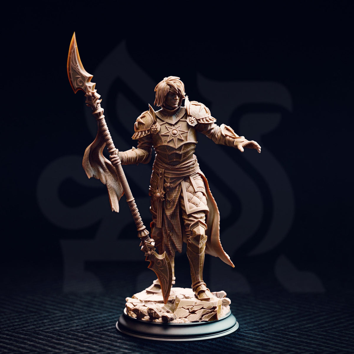
Dark Sun Paladin - Vendimar Thyran Dungeons and Dragons 28mm/32mm/38mm Mini RPG Tabletop Miniature DnD Painting Pathfinder 5e DnD - DmS