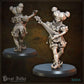 
3pc The Mystic Melodists DnD Dungeons and Dragons 28mm/32mm TTRPG Wargame NPCs Musician Band Figurines for your Village Entertainment Circus