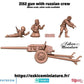 
ZiS 2 Russian Gun with Crew WW2 – 15mm 20mm 28mm 32mm 1 35 Scale – Soviet AT Gun Miniature – Eskice Miniature