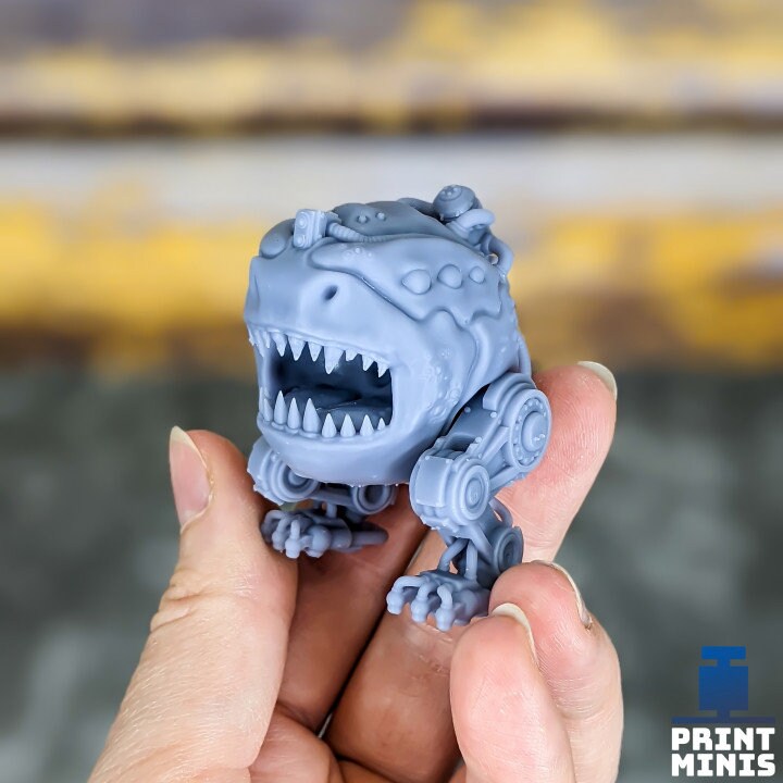 
Bounty Hunter Squark, DnD Creature, Pet, Scifi Miniatures, Robot Miniature, NPC, Cyberpunk, Animal, Alien Miniature