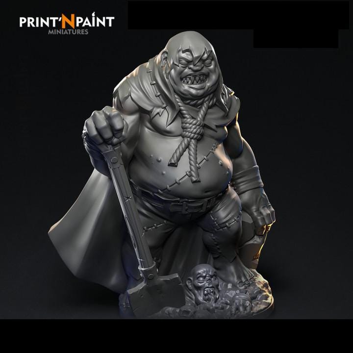 
Gravedigger Lord Mogh Miniature – Dungeons and Dragons RPG Tabletop Figure Pathfinder 5e –PnP