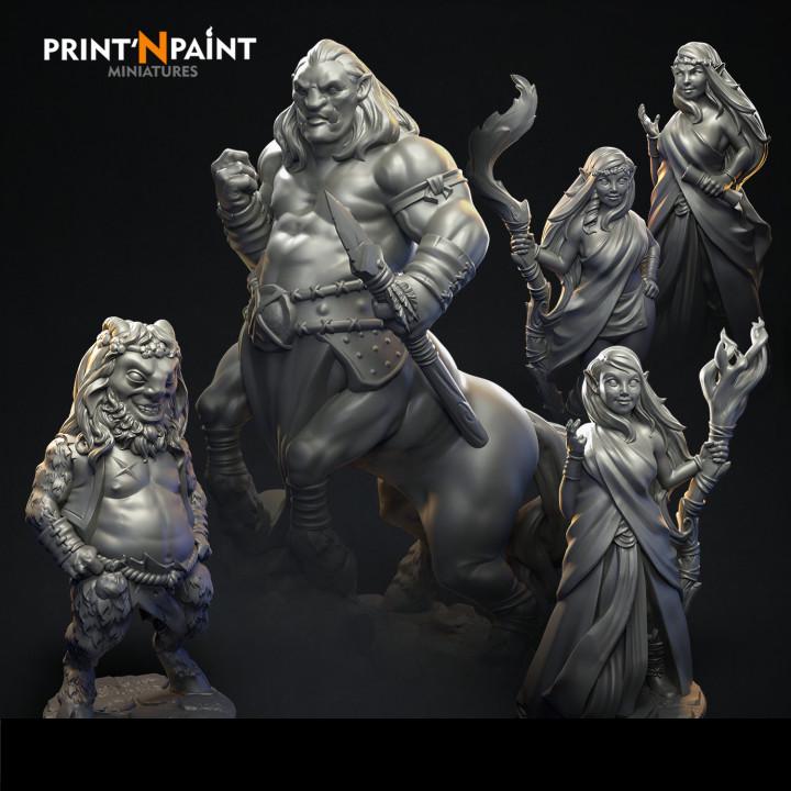 
Dawnglare Council 5-Miniature Bundle – Dungeons and Dragons Elven Spellcasters for DnD 5e High Fantasy RPG Encounters & Tabletop Play –PnP