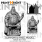 
Opulent Ogre King – Fantasy Ogre Monarch Miniature – 28mm 32mm 35mm Scale – Tabletop RPG Monster for DnD & Pathfinder – Gray PLA –PnP