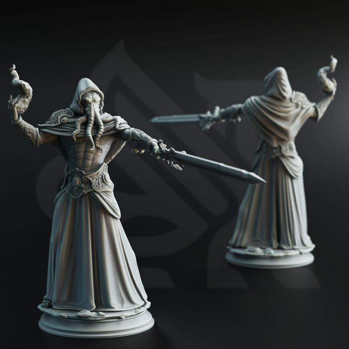
Ascended Flayers of Hendrak (Trio Bundle) | 28mm/32mm/38mm TTRPG Fantasy Wargaming DnD Draksborne Mindflayer Creature Illithid Aberration