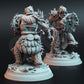 
3pc Snow Giants DnD Dungeons and Dragons 28mm/32mm TTRPG Fantasy Wargame Giant Miniatures Fighter Warriors 5e Wargame Giants Nordic Minis