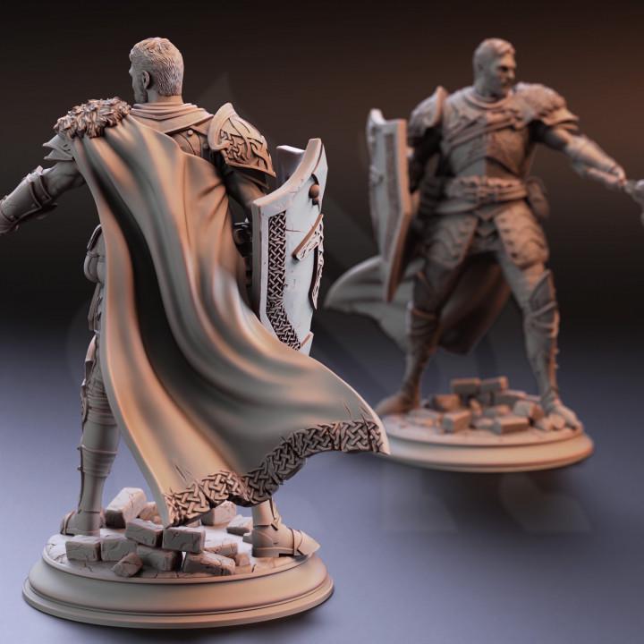 
Nordic Paladin Miniature Dungeons and Dragons 28mm/32mm/38mm Mini RPG Tabletop Miniature DnD Painting Pathfinder 5e DnD Lizarin - DmS