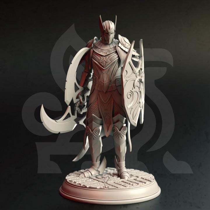 
High Elven Elite Guard Dungeons and Dragons 28mm/32mm/38mm Mini RPG Tabletop Miniature DnD Painting Pathfinder 5e DnD - DmS