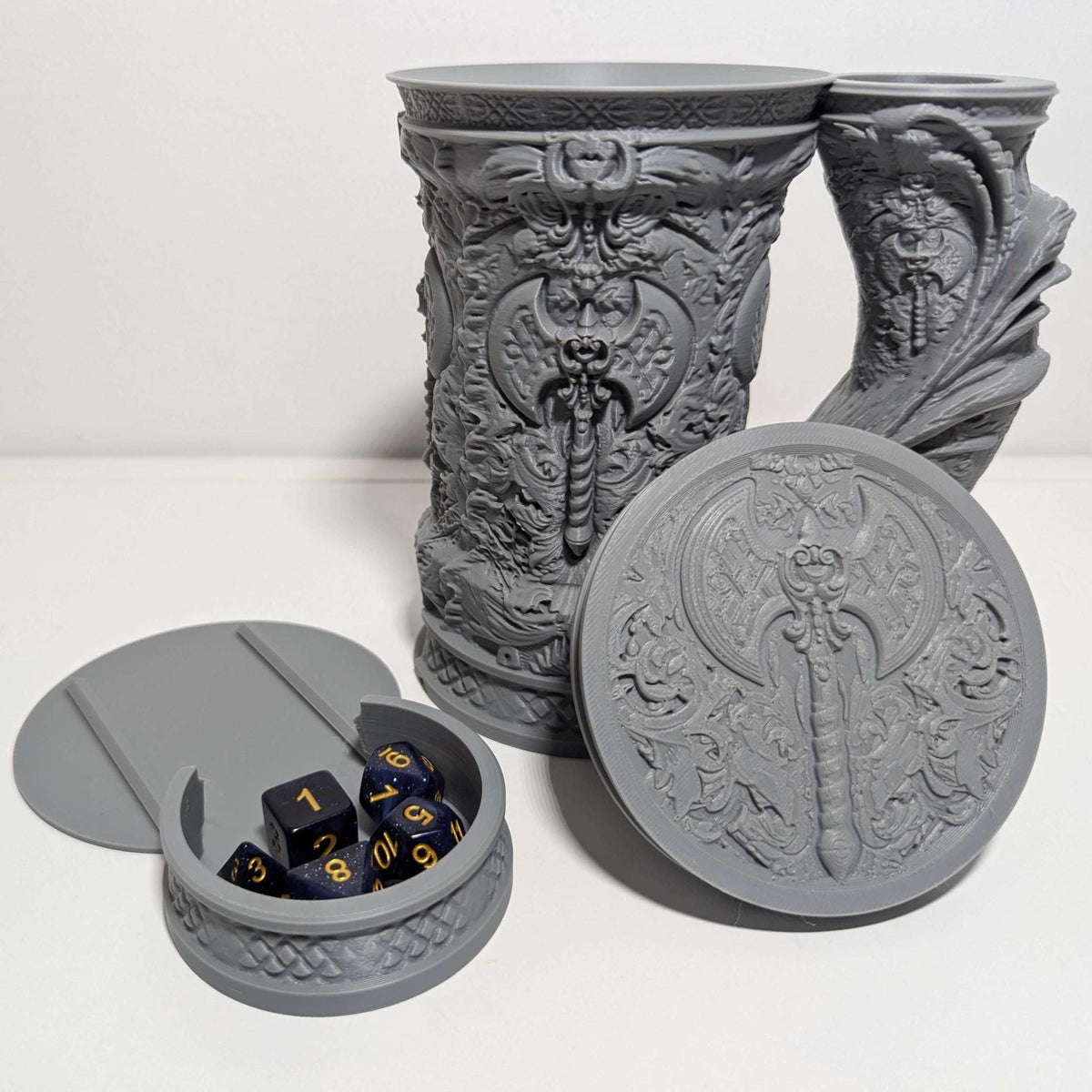 
Barbarian Tankard Dice Vault and Tower 3D