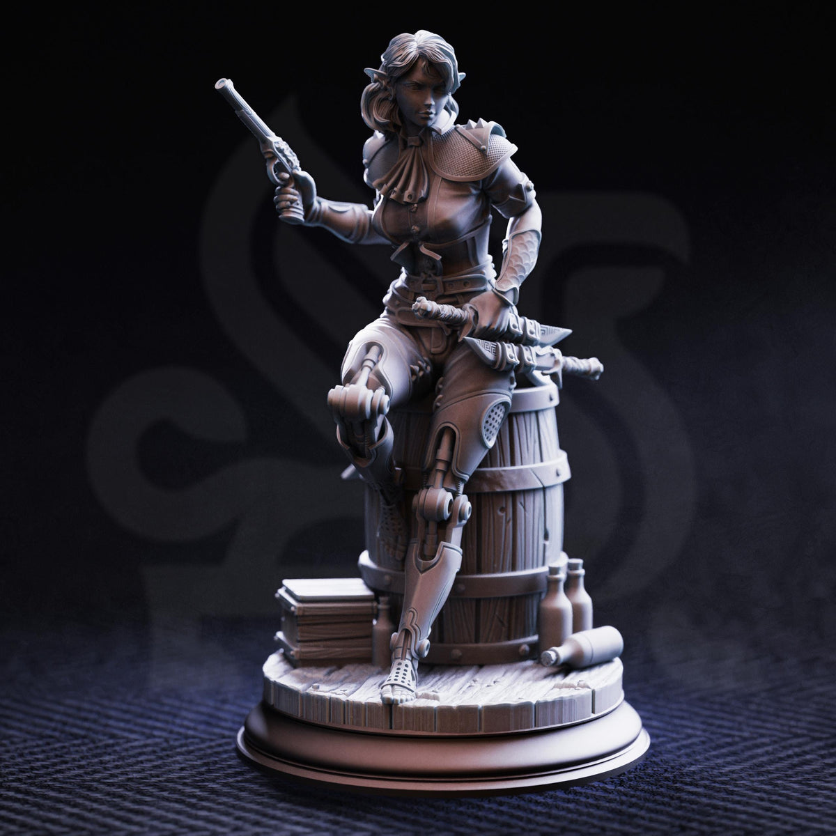 
Artificed Rogue Priscilia Stix  Dungeons and Dragons 28mm/32mm/38mm Mini RPG Tabletop Miniature DnD Painting Pathfinder 5e DnD - DmS