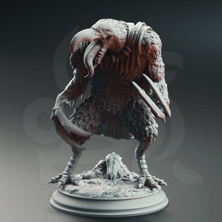 
3pc Eldritch Ravenous Crow Miniatures DnD Dungeons and Dragons 28mm/32mm Bird Figurine DnD Monsters Pathfinder TTRPG Fantasy Monsters Ravens