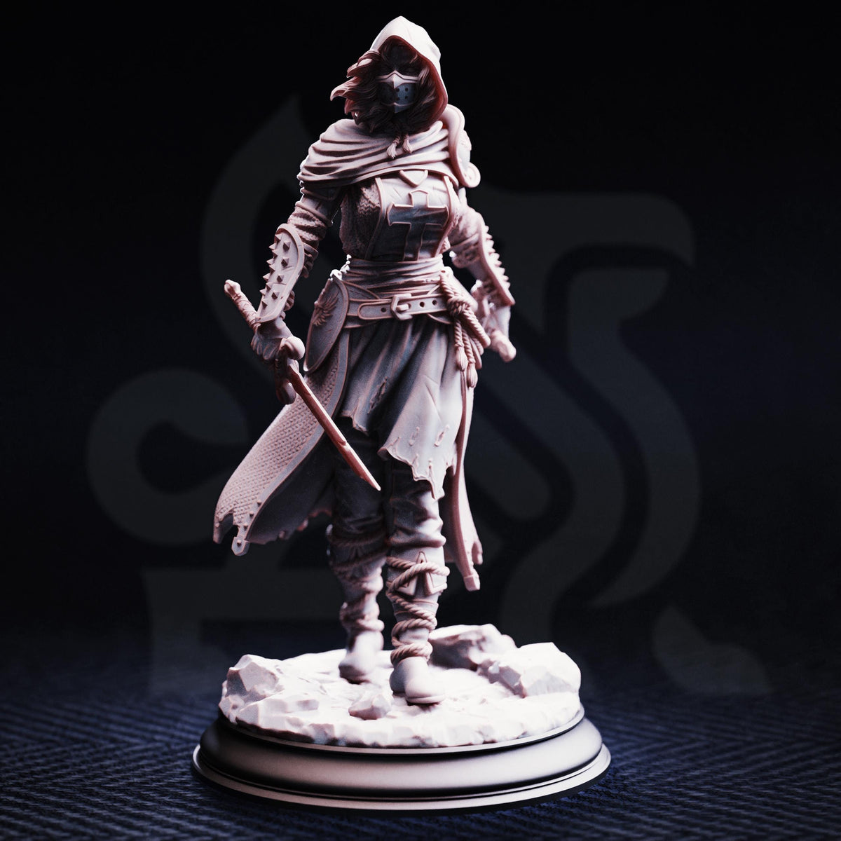 
Blade of Justice - Delyna ro Unviel Dungeons and Dragons 28mm/32mm/38mm Mini RPG Tabletop Miniature DnD Painting Pathfinder 5e DnD - DmS