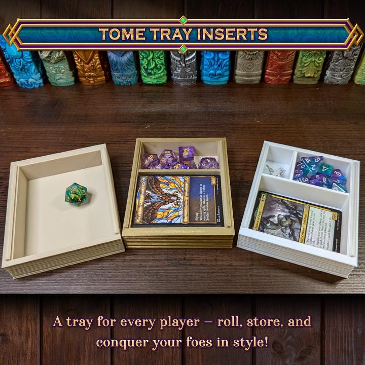 
Nightweave Tome Dice Tower Vault – Dice Roller & Tray Combo – DnD Spellbook Prop – Spider Queen RPG Storage – Support-Free Print, FatesEnd