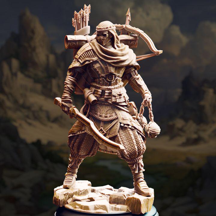 
Warforged Wanderer - Anatolius  Dungeons and Dragons 28mm/32mm/38mm Mini RPG Tabletop Miniature DnD Painting Pathfinder 5e DnD - DmS
