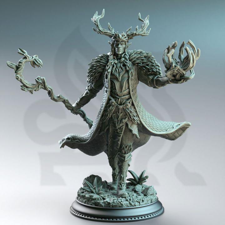 
Fey Touched Elf Lord Miniature Dungeons and Dragons 28mm/32mm/38mm Mini RPG Tabletop Miniature DnD Painting Pathfinder 5e DnD Pontifax - DmS