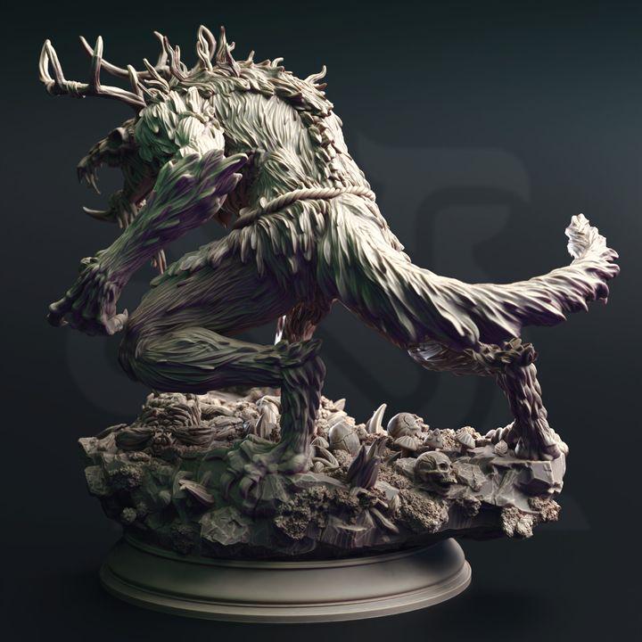 
Wendigo Monstrosity Large Monster Miniature Dead claw Wendigo Monstrosity 28/32/38mm Miniature TTRPG wargame DnD Monster Eldritch Horror 5e