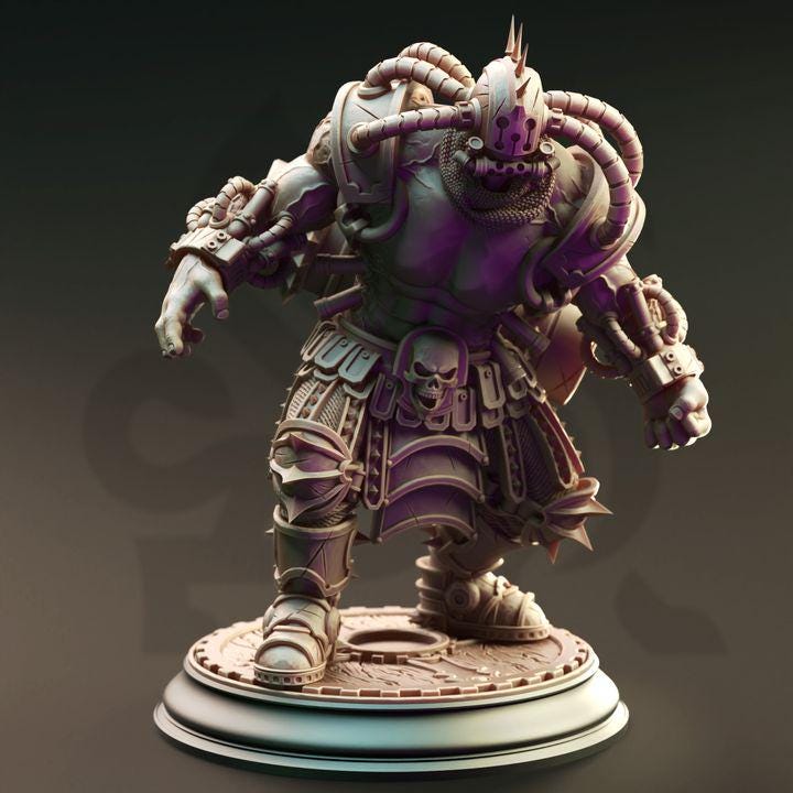 
Chemically Enhanced Abomination Giant Miniature Dungeons and Dragons Masked Monster TTRPG Mini DnD Painting Pathfinder 5e DnD Muscles - DmS