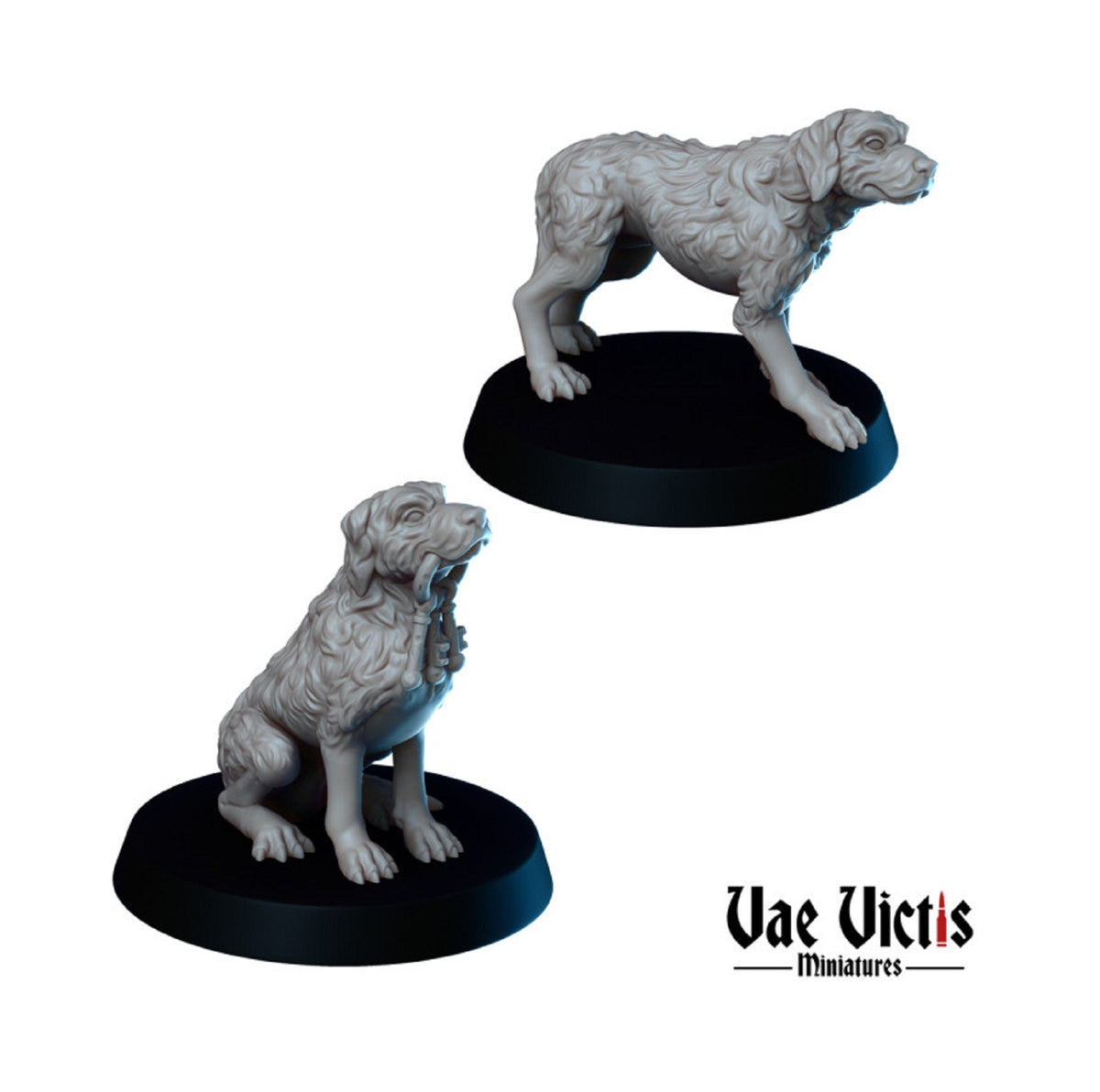 
Police Dog Poses 28mm/32mm Miniature NPCs