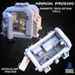 
Inmate Isolation Cell 28mm/32mm TTRPG Fantasy Wargame Prison Cell Sci-fi Scatter Scenery Narok Prison Collection Space Miniature Cage