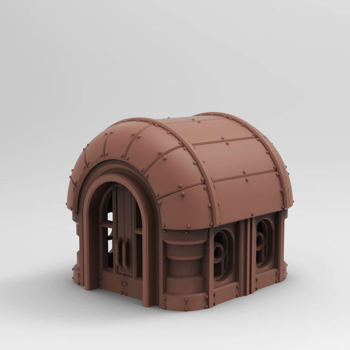 
Steelspire Small Building | 3D Printed Sci-Fi Terrain for Necromunda, Fantasy & Wargaming Tables, Tesseract Tomb