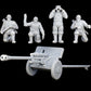 
5pc Cannon Crew Soldiers WWII for TTRPGs 15mm/25mm/28mm/32mm WW2 Soldiers Soviet Union Russia Army men Wargame Miniature Soldiers