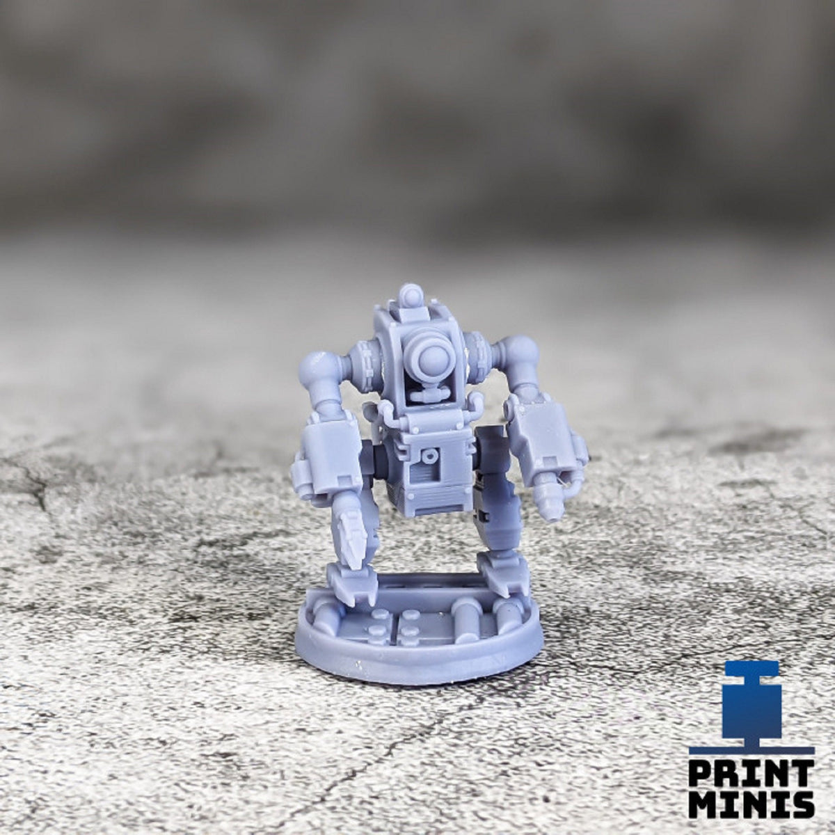 
Maintenance Robots 28mm 32mm DnD Dungeons and Dragons Scifi Miniatures for TTRPG Wargames Fantasy Robots Tiny Mechs by Print Minis