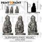 
3pc Gnome Thieves – Fantasy Miniature Set – 28mm 32mm 35mm Scale – Tabletop RPG Figures for DnD & Pathfinder – Gray PLA 3D Printed –PnP