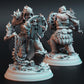 
3pc Snow Giants DnD Dungeons and Dragons 28mm/32mm TTRPG Fantasy Wargame Giant Miniatures Fighter Warriors 5e Wargame Giants Nordic Minis