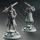 
Inquisitor Knight - Johanna Saffron the Pious | 28mm/32mm/38mm TTRPG Dark Fantasy Wargaming Paladin Templar Knight DnD Sword Fighter