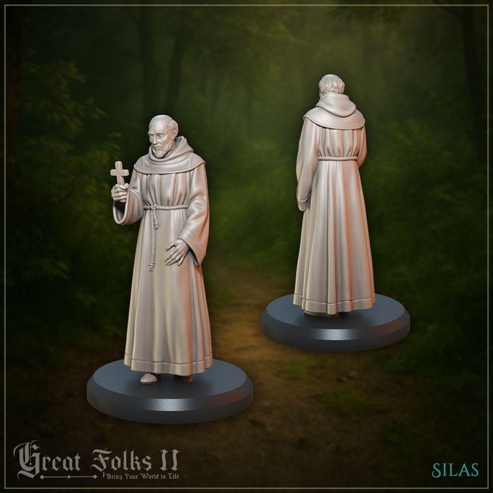 
3pc Baptism Ceremony Miniature Set DnD Dungeons and Dragons Priest Nun and Child for TTRPGs 28mm/32mm Fantasy Townsfolk - GG