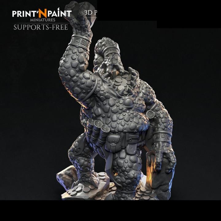 
Zorn Treasure Eater Miniature – Dungeons and Dragons RPG Tabletop Fantasy Creature Figure for DnD 5e Encounters –PnP
