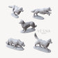 
5pc Golden Retriever Miniatures Base attached DnD Dungeons and Dragons 28mm/32mm TTRPG Wargame Dog figurines Fantasy RPG Animals