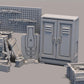 
Gun Workshop Miniature Set DnD Dungeons and Dragons 28mm/32mm Gun Miniatures Scatter Scenery Furniture TTRPG Wargame Set 5e Pathfinder