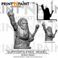 
Walrus Mage Miniature – Dungeons and Dragons RPG Tabletop Figure Pathfinder 5e –PnP