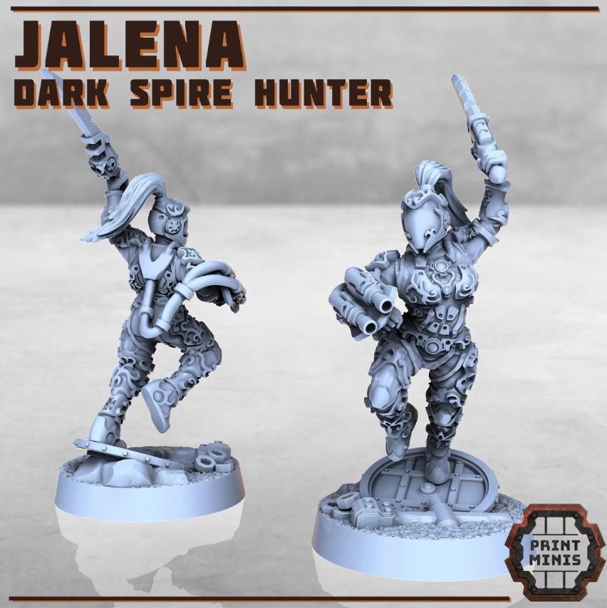 
Dark Spire Hunters DnD Omniversal Battlefield Miniatures 28mm/32mm Spire Angry Hunter Slaughters Spire Soldiers Boss Monsters RPG NPCs