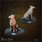 
5pc Children and Dog DnD Dungeons and Dragons 28mm/32mm Dark Strays TTRPG Townsfolk NPCs Orphan Miniatures Dog Companion for roleplaying