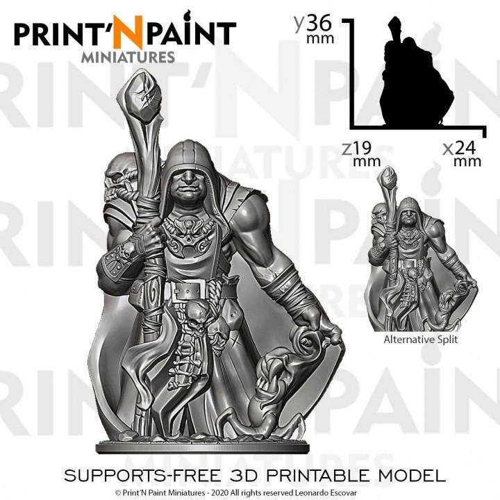 
Fleshomancer Miniature – Dungeons and Dragons DnD 5e Pathfinder RPG Tabletop Fantasy Figure –PnP