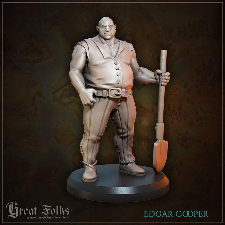
11pc Townsfolk NPCs DnD Dungeons and Dragons 28mm/32mm Western Cowboys for wargames Dioramas DnD Commoner Fantasy figurines