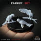 
18pc Parrot Miniatures for Dungeons and Dragons 28mm/32mm Basing Bits DnD Scatter Terrain Scenery Scatter TTRPG Mini Basing Material - ZbW